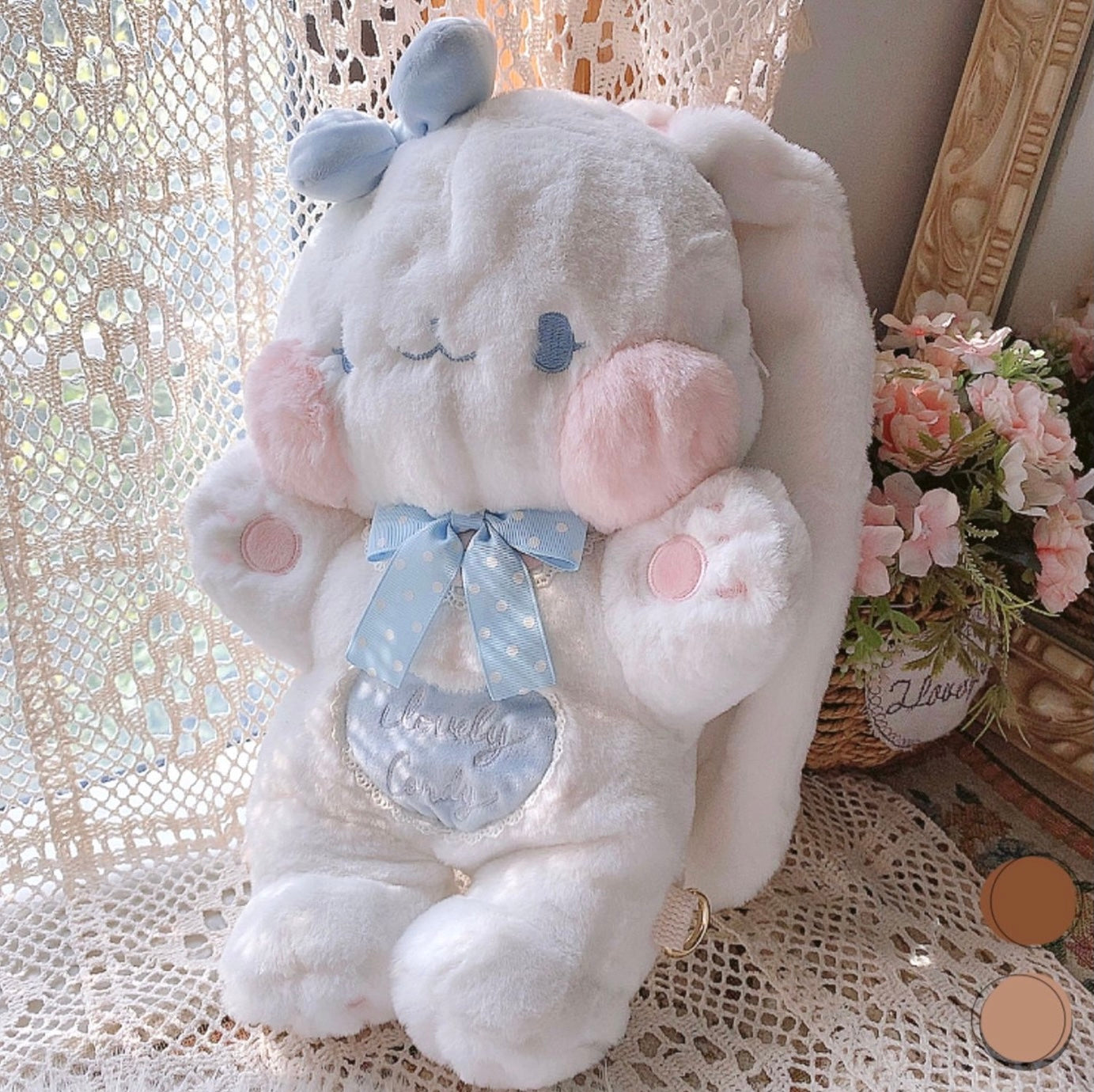 4 ways rabbit plushies bag handbag crossbody bag backpack shoulder bag