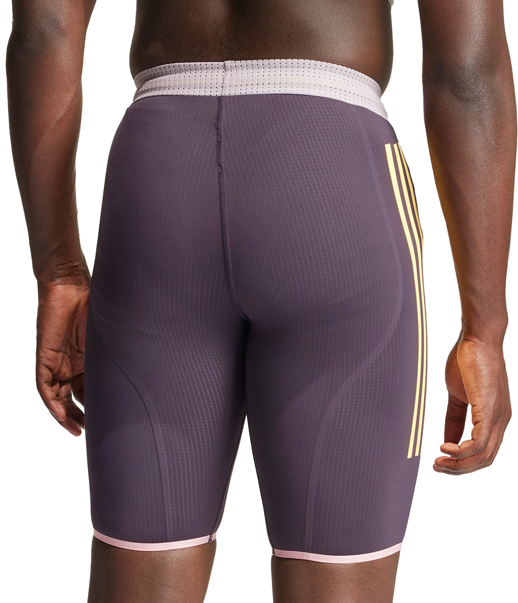 adidas Adizero Promo Mens Short Running Tights - Purple