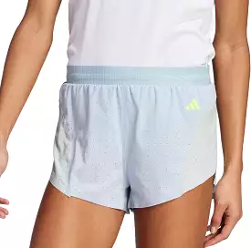 adidas Adizero Womens Split Running Shorts - Blue