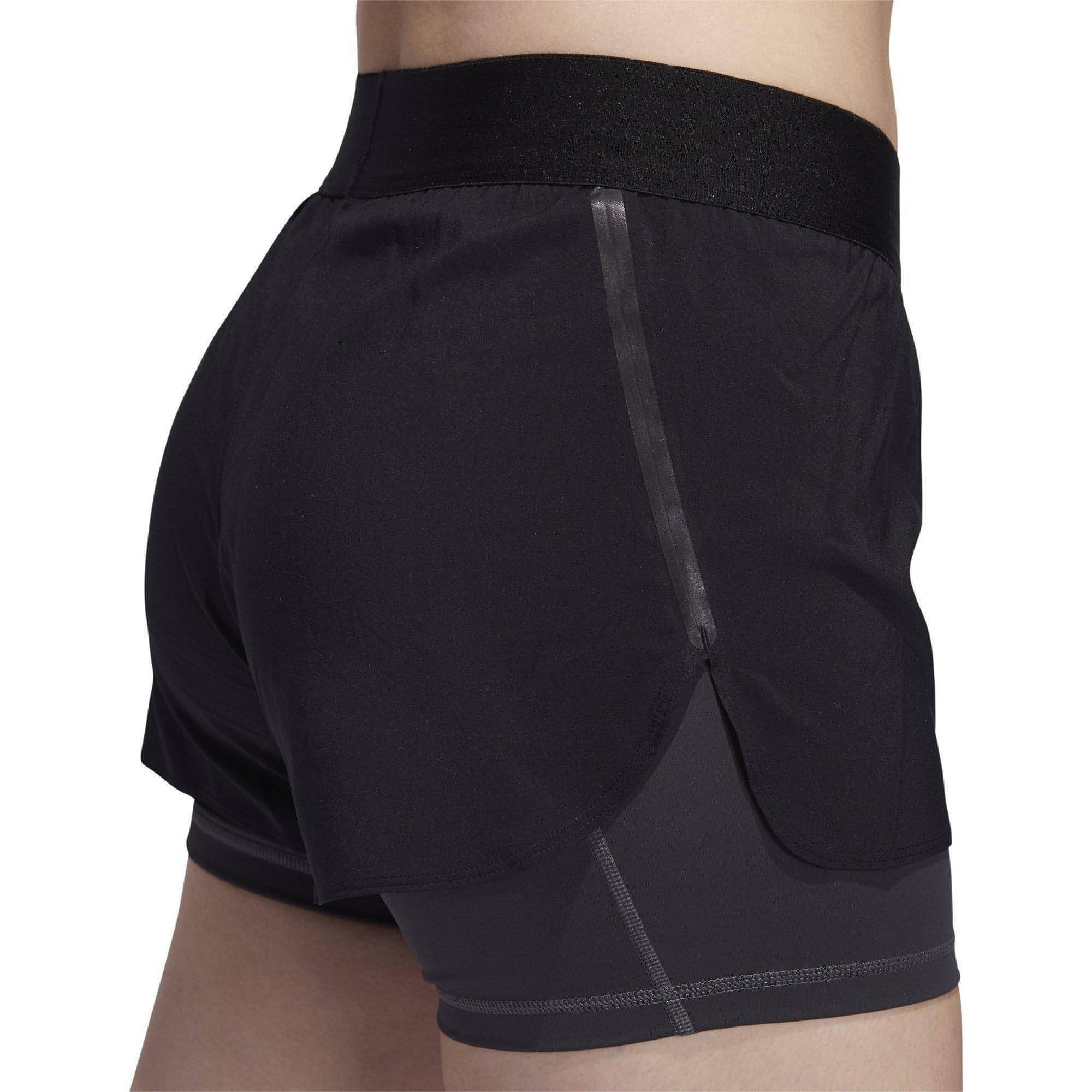 adidas AlphaSkin 2 In 1 Womens Training Shorts - Black