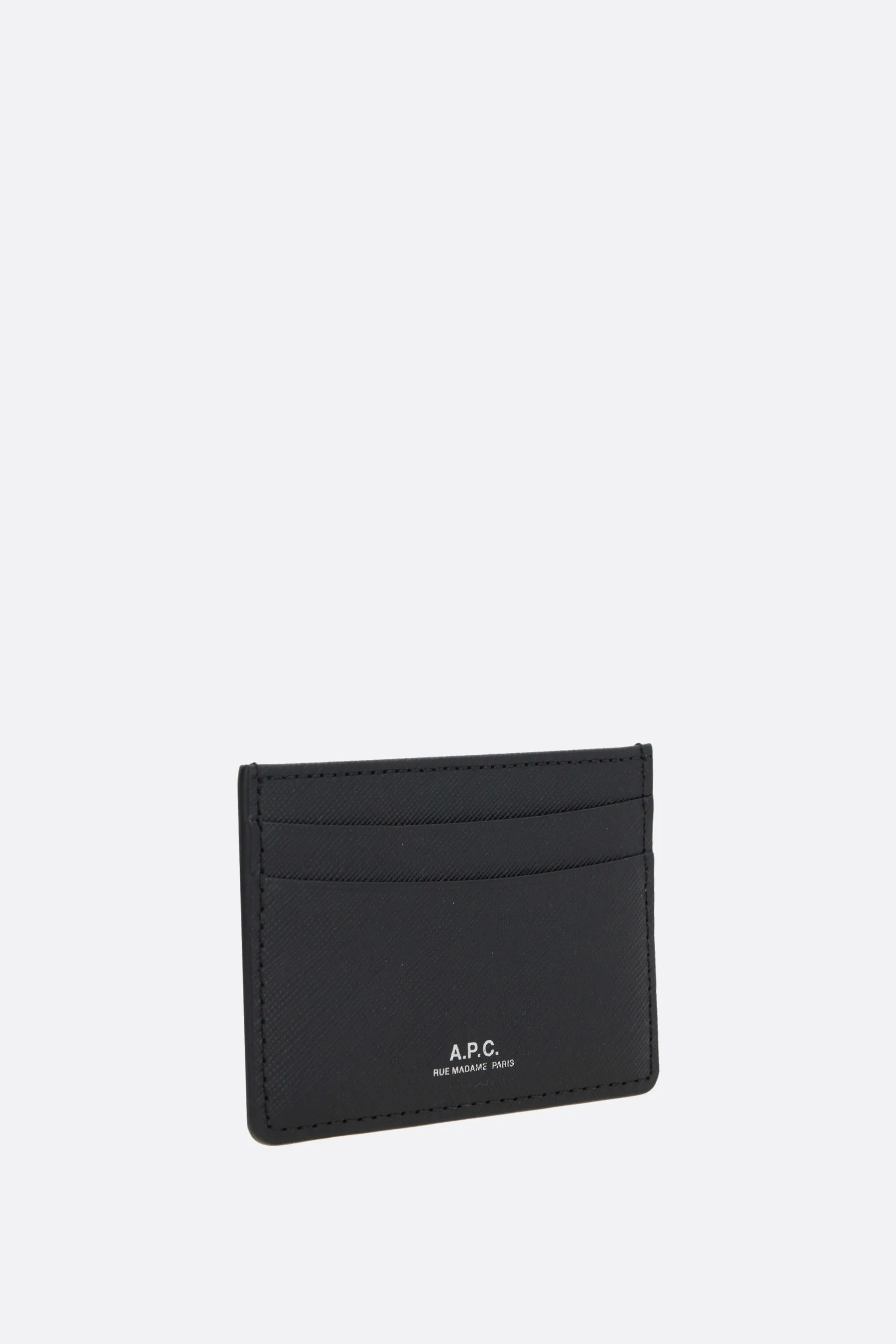 Andre textured leather card case