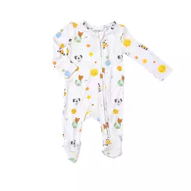 Angel Dear - Baby Solar System Zipper Footie