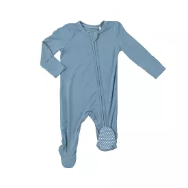 Angel Dear -  Blue Shadow Zipper Footie