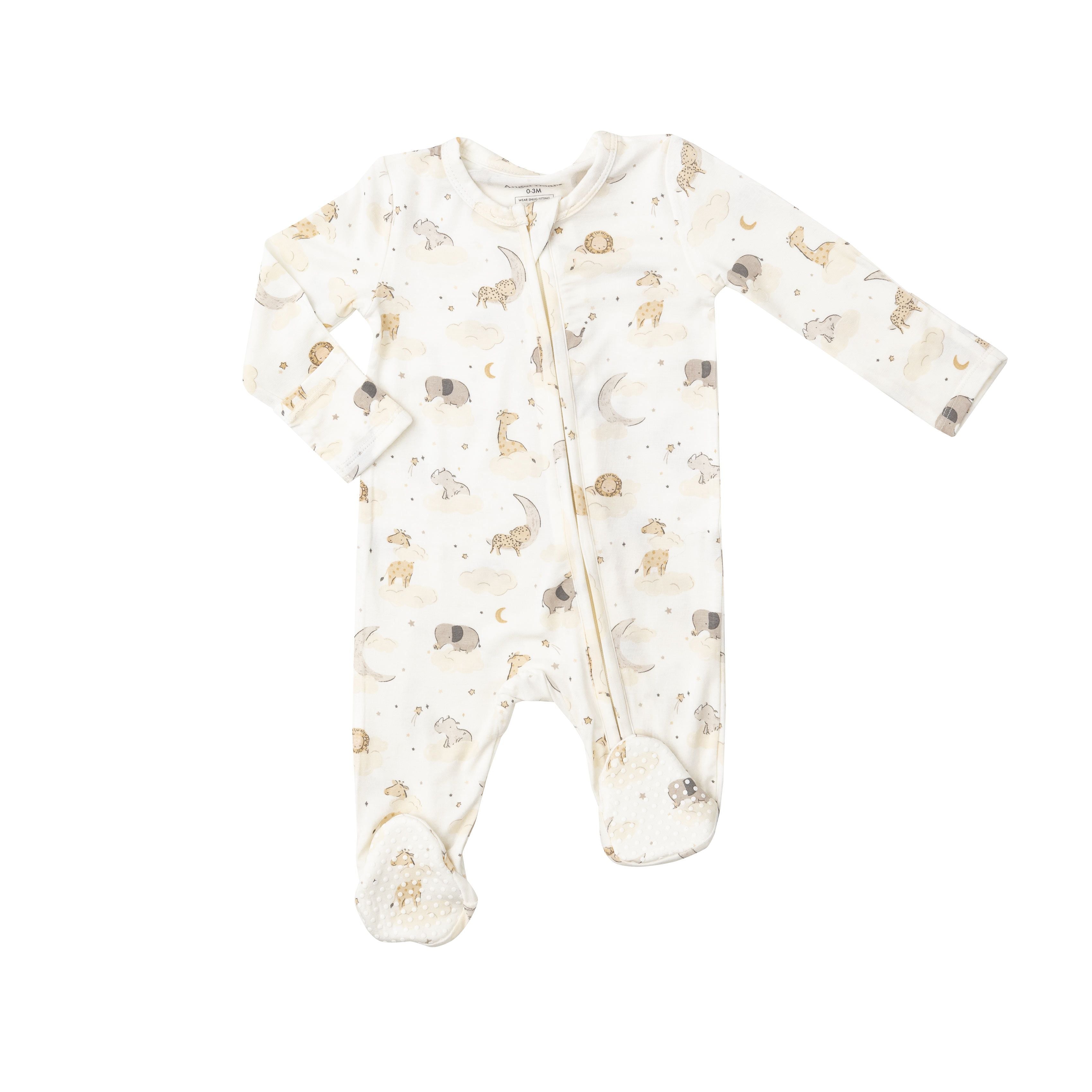 Angel Dear - Dreamy Safari Zipper Footie