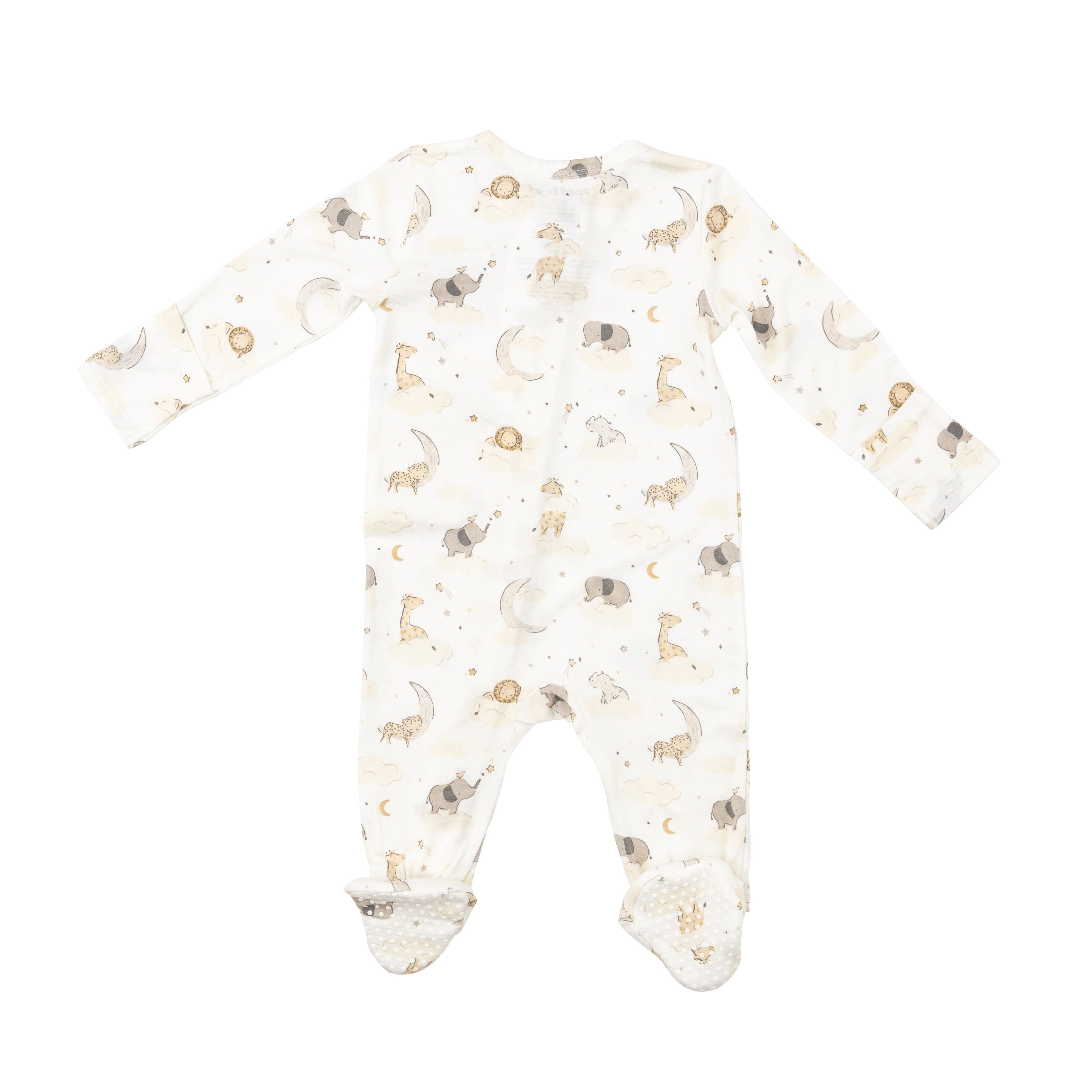 Angel Dear - Dreamy Safari Zipper Footie