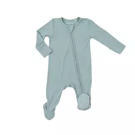 Angel Dear - Gray Mist Solid Zipper Footie