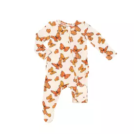 Angel Dear - Mariposa Monarch Zipper Footie