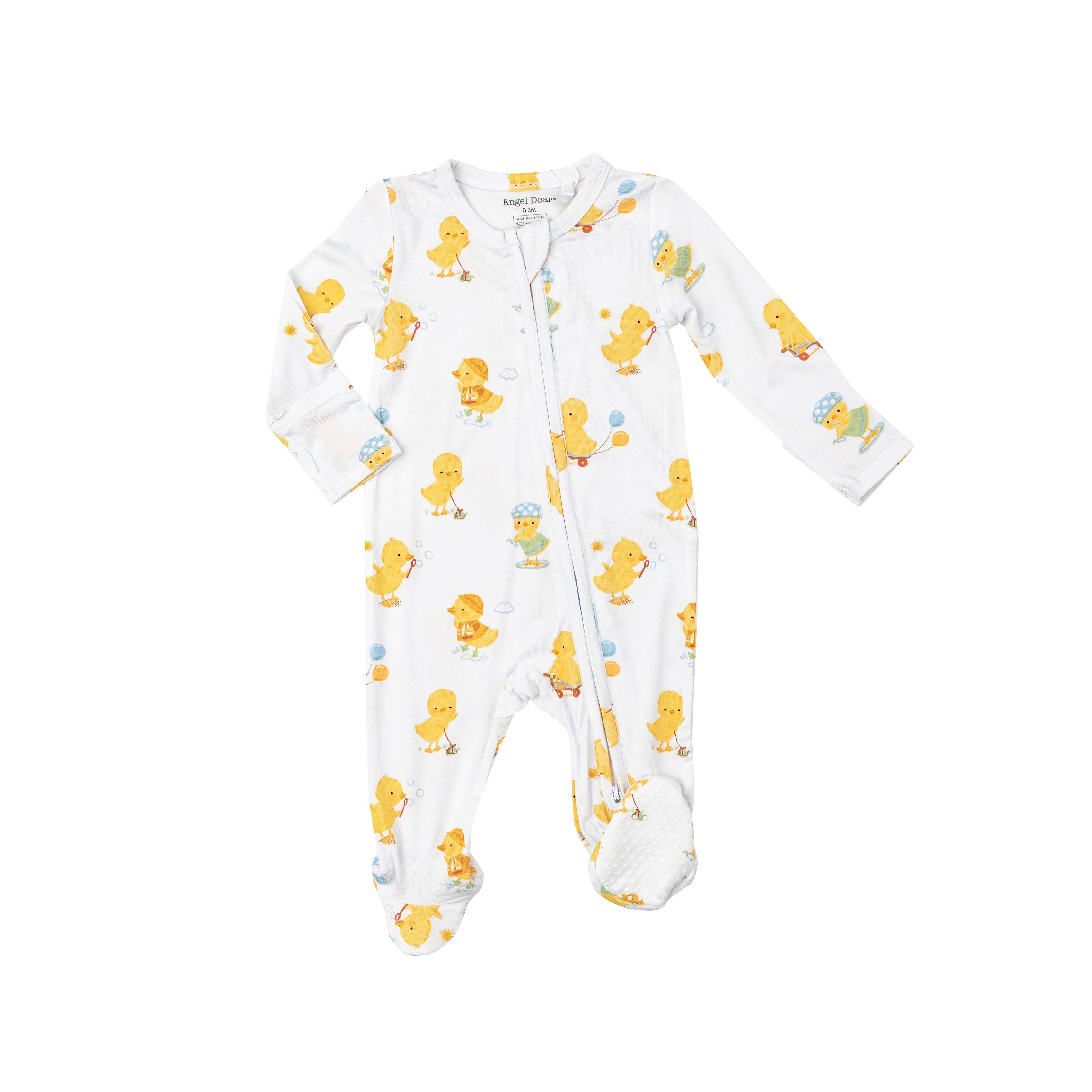 Angel Dear -  Vintage Ducklings Zipper Footie