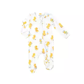 Angel Dear -  Vintage Ducklings Zipper Footie