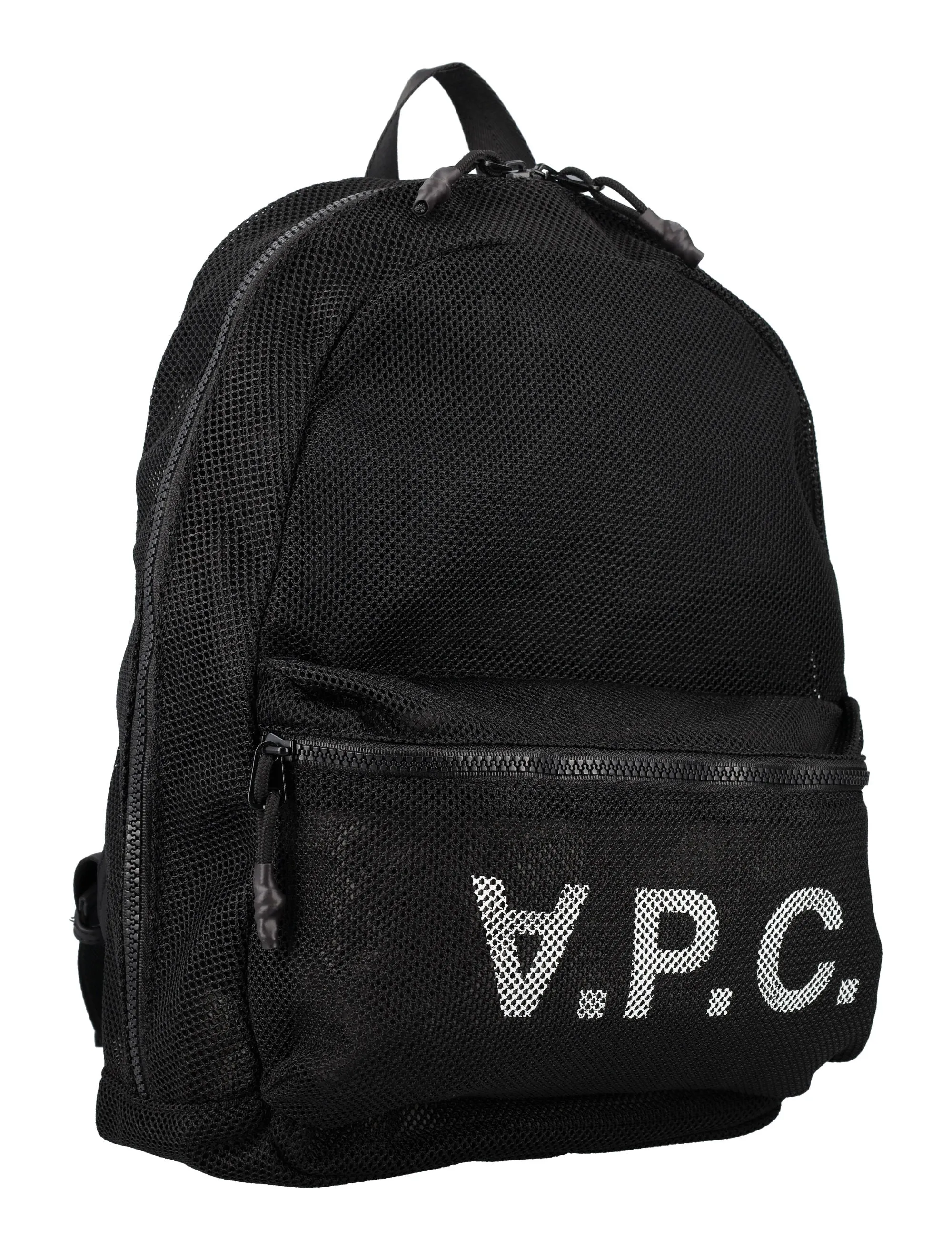 A.P.C. Logo-Embellished Mesh Detail Backpack