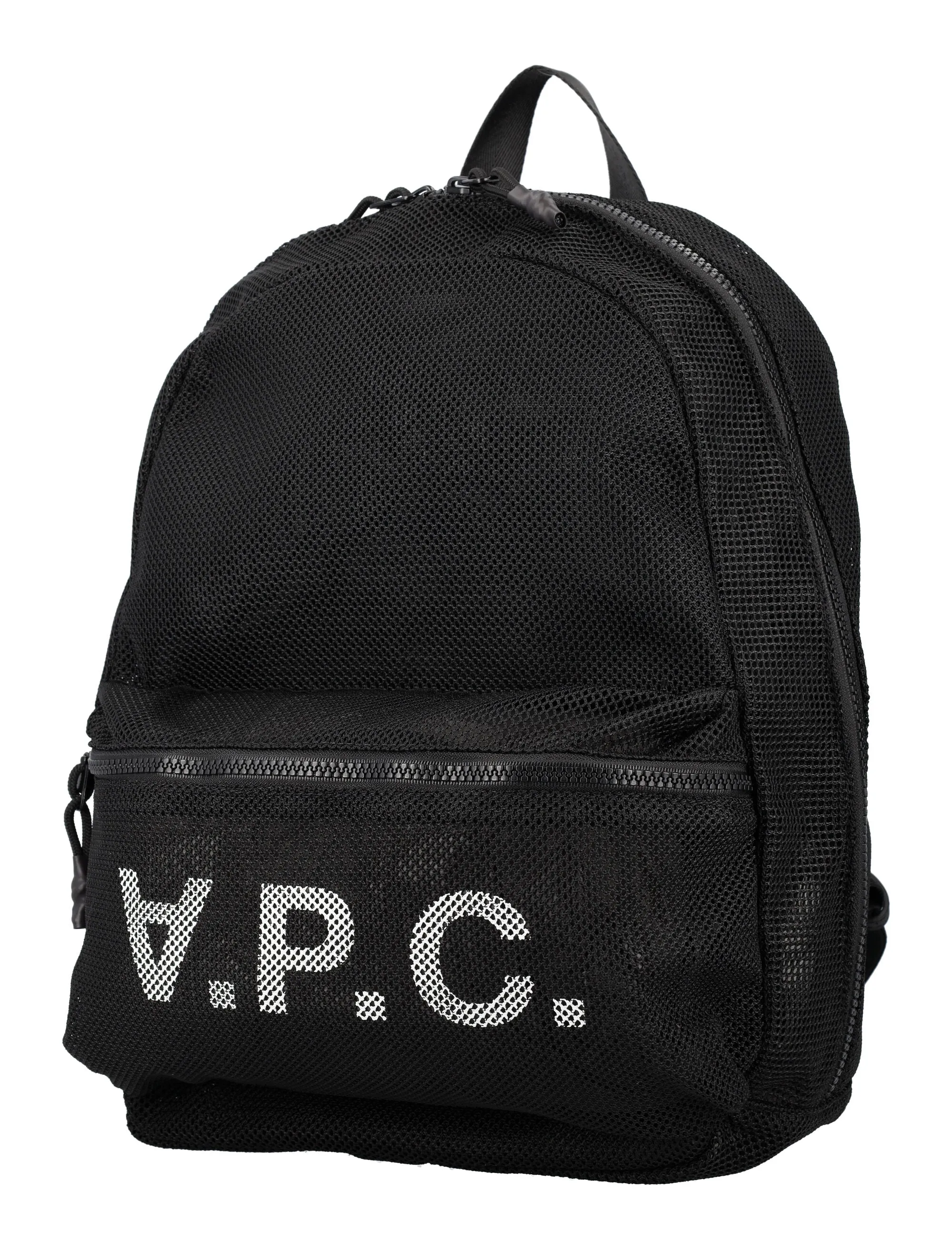 A.P.C. Logo-Embellished Mesh Detail Backpack