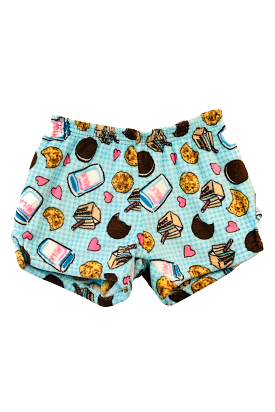 Aqua love milk 'n cookies pajama short