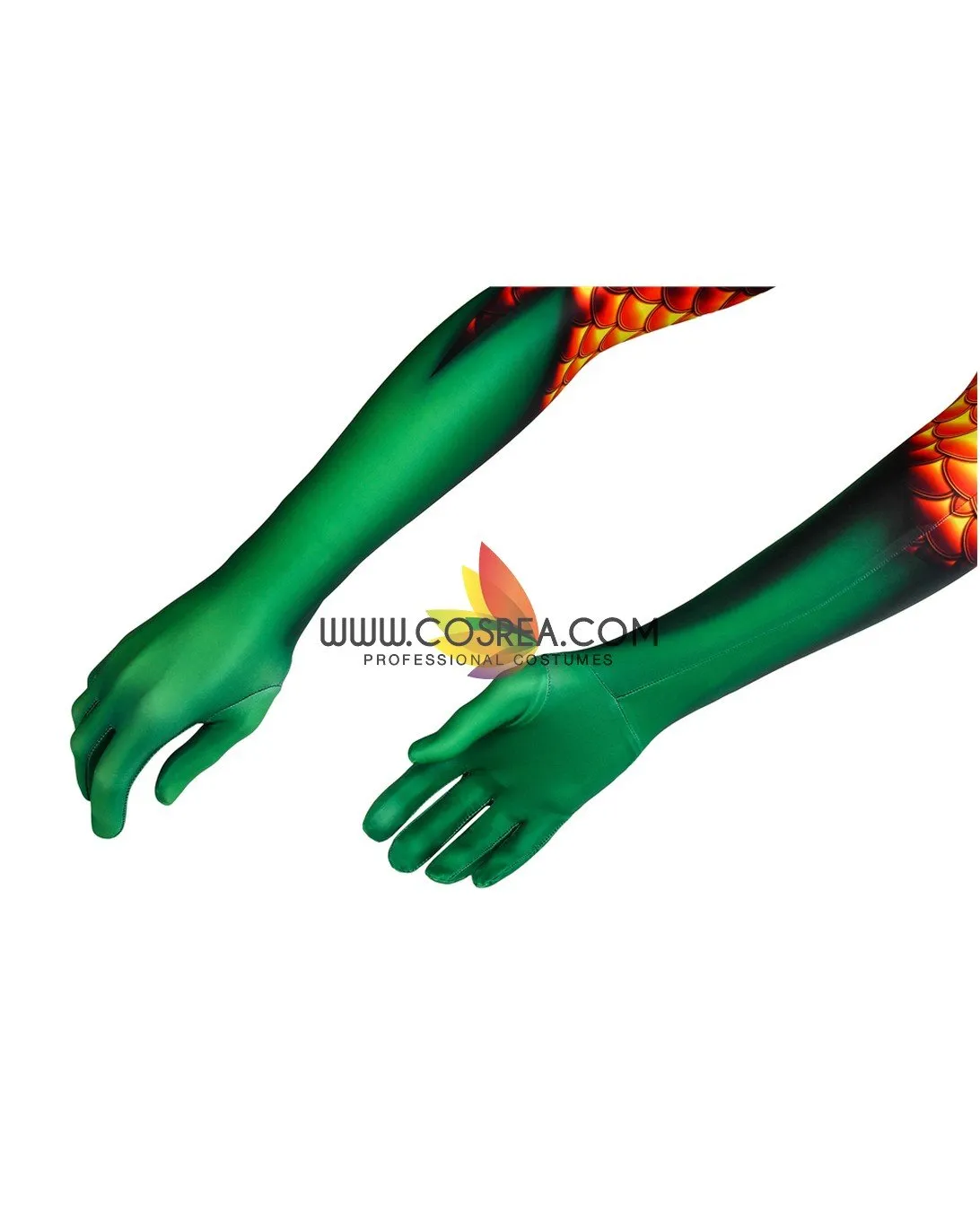 Aquaman Classic Version With Flared Gloves Digital Printed Cosplay Costume