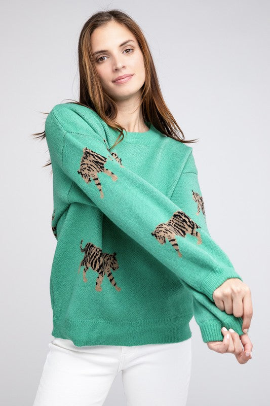 BiBi Tiger Pattern Sweater