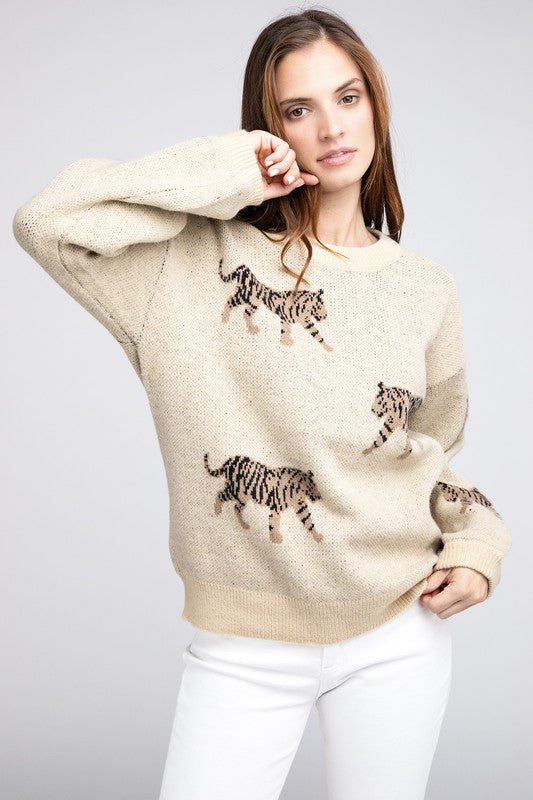 BiBi Tiger Pattern Sweater