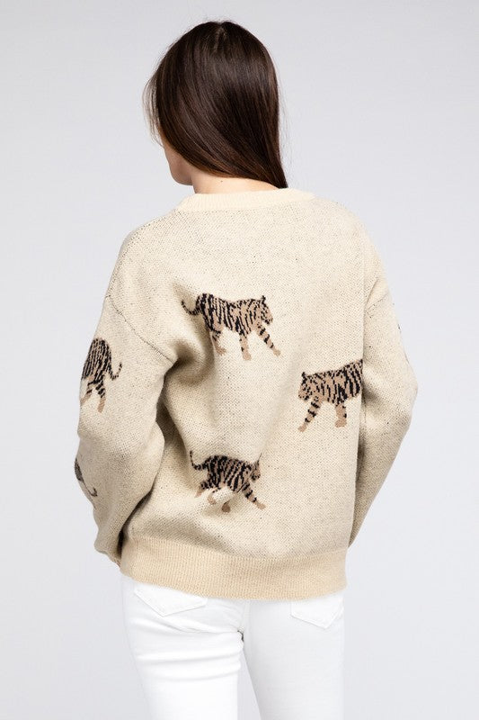 BiBi Tiger Pattern Sweater