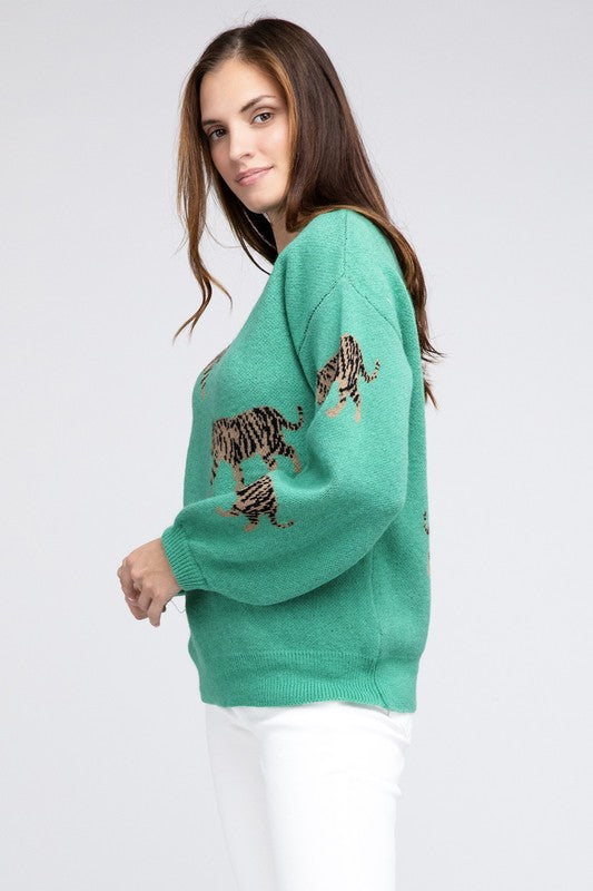 BiBi Tiger Pattern Sweater