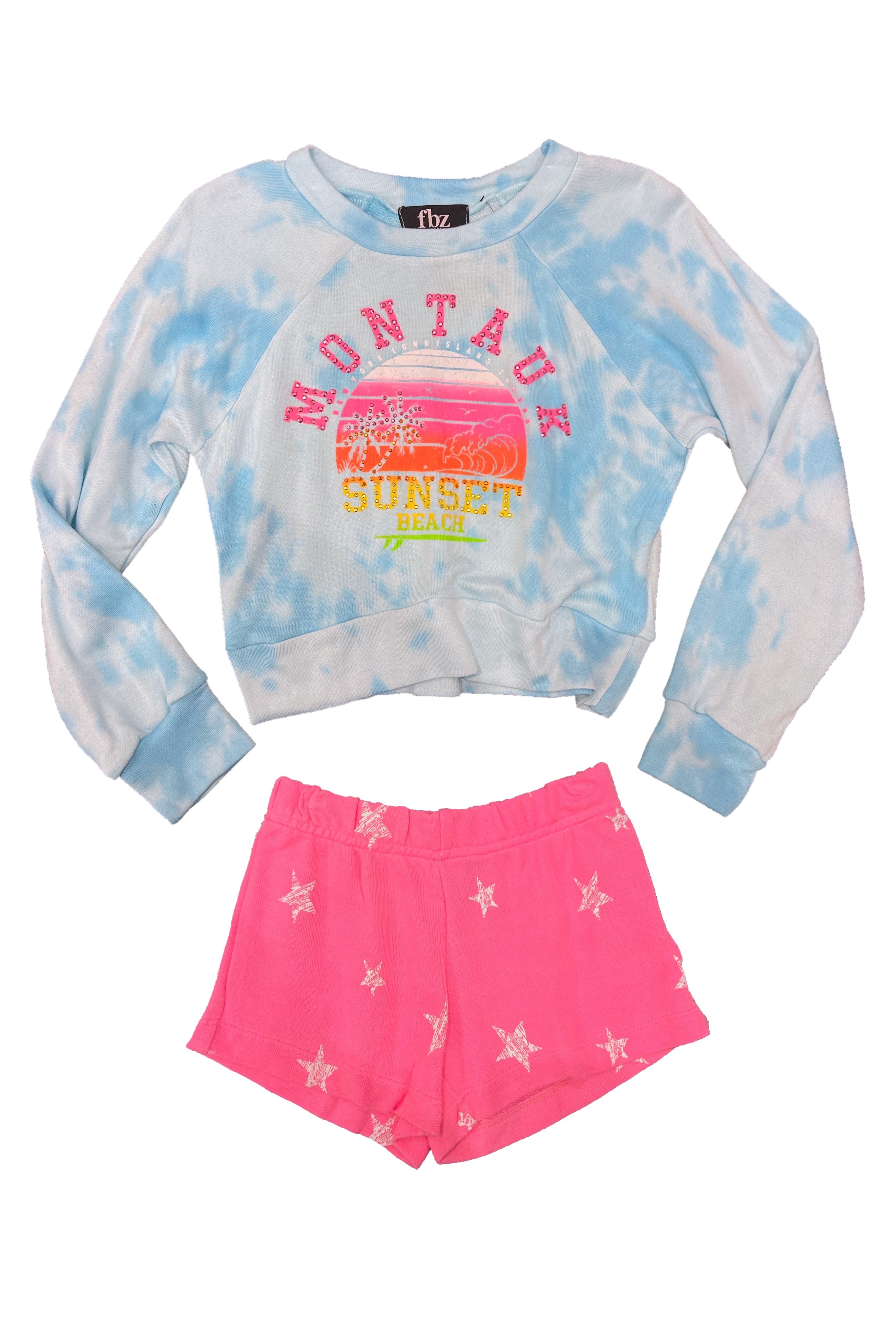 Blue Tie Dye Montauk Sweatshirt