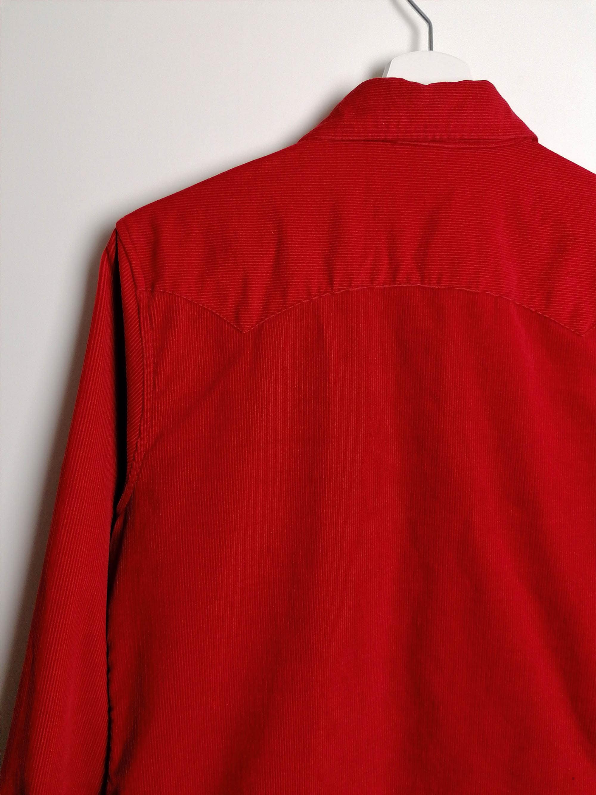 BOGNER Red Corduroy Cotton Shirt - size S-M / 40