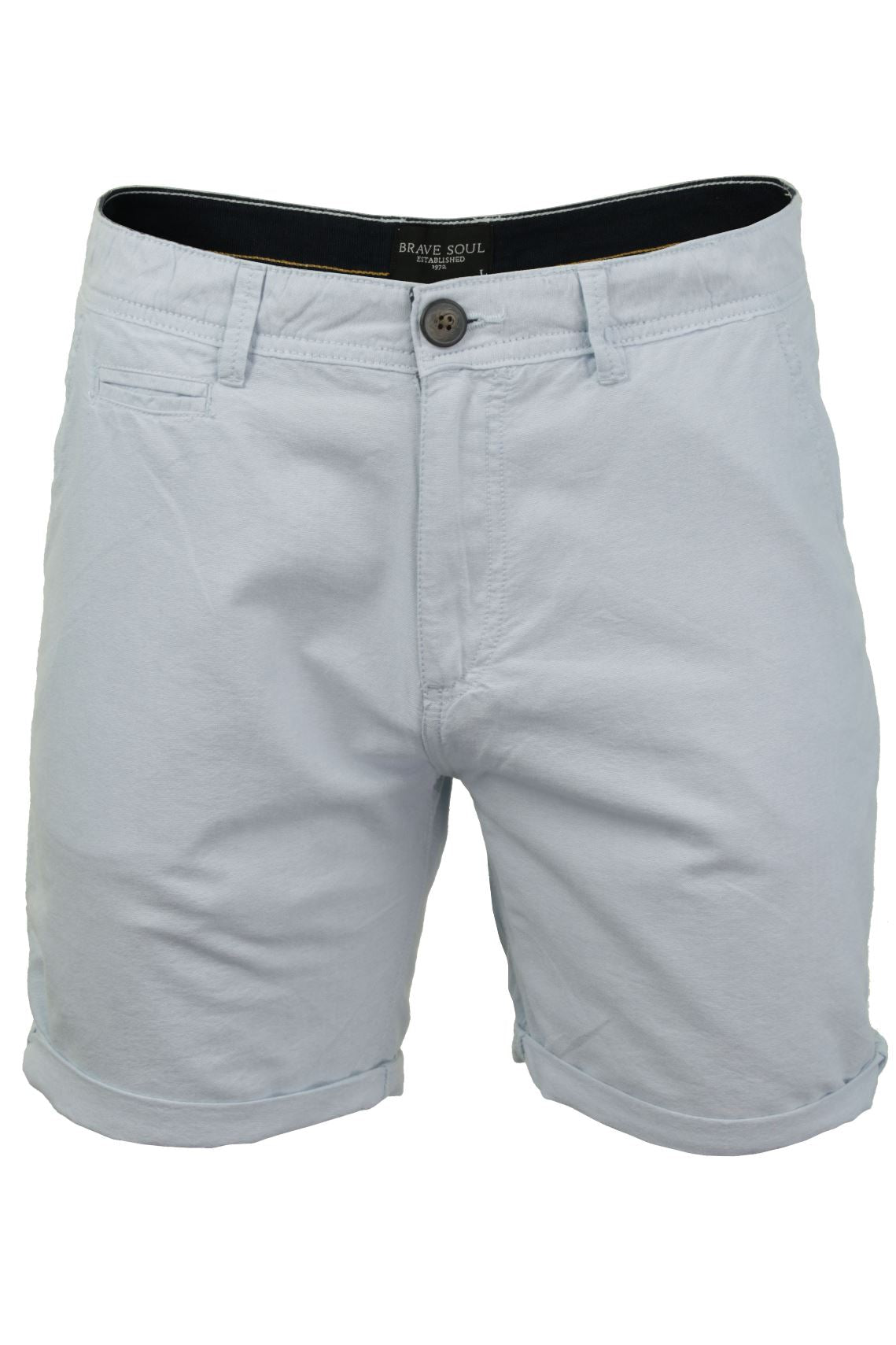 Brave Soul Mens Shorts Oxford Cotton Fabric