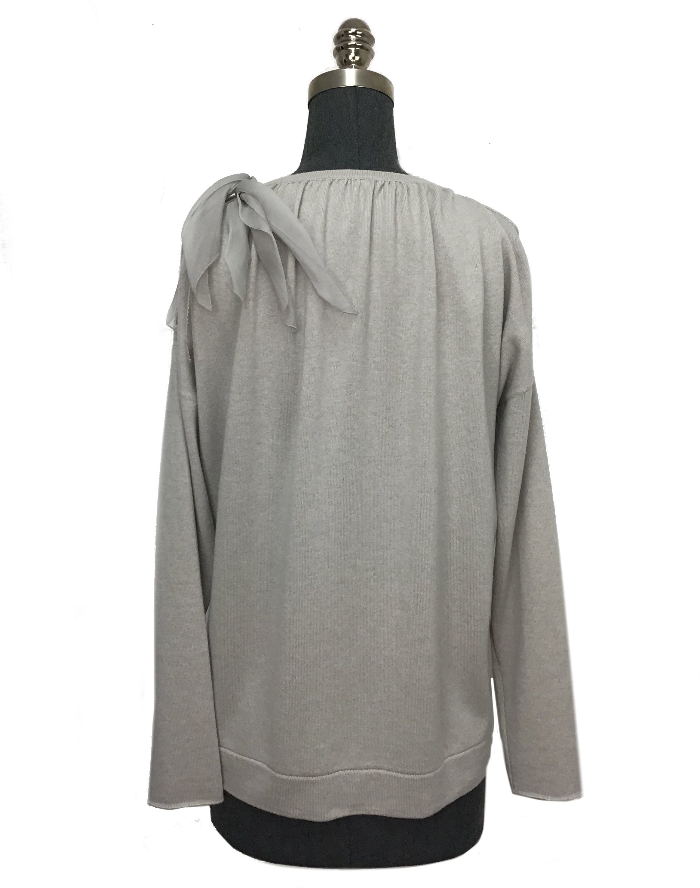 Brunello Cucinelli Cashmere Cold-Shoulder Sweater