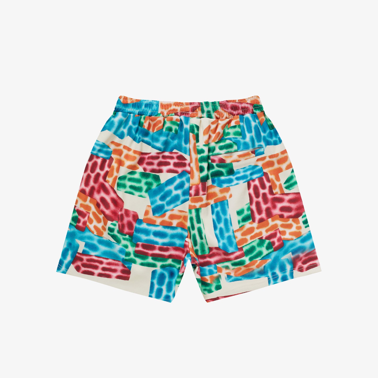 Building Blocks Mesh Shorts - Cream