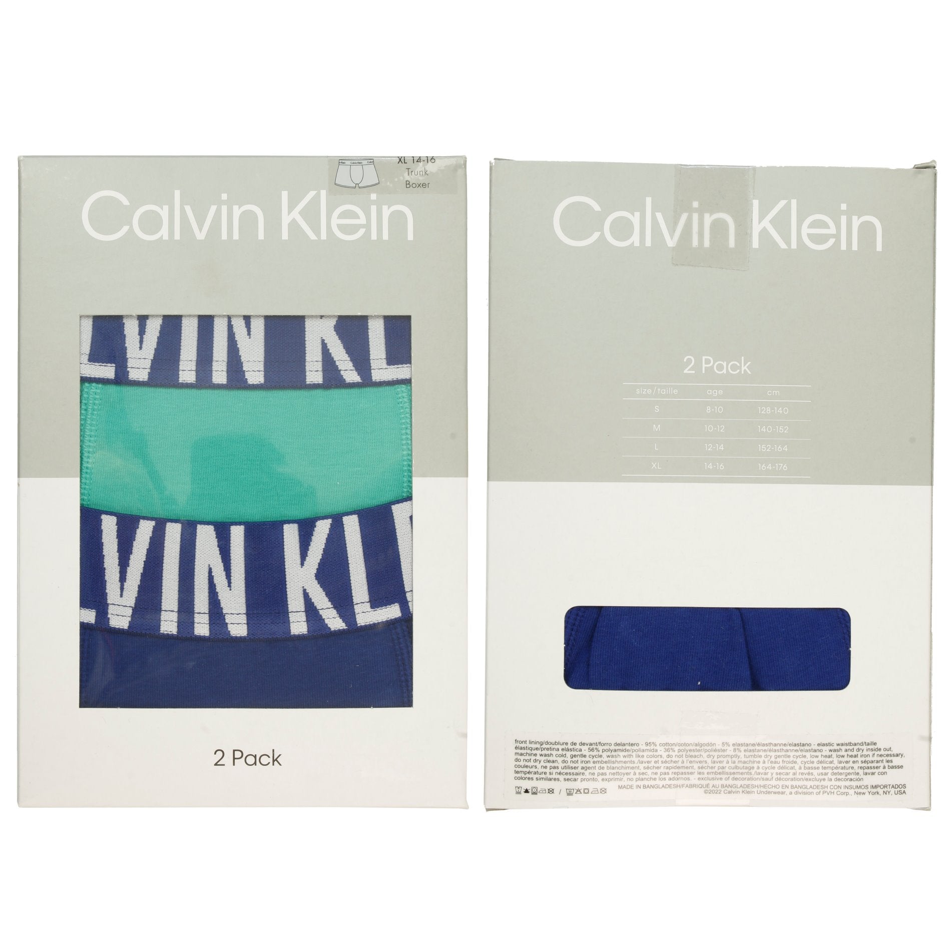 Calvin Klein Boys Intense Power Trunk - 2 Pack