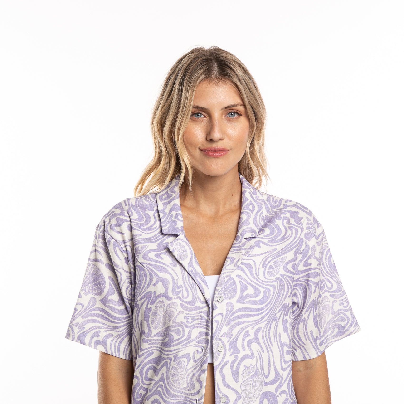 Camisa Mc Rusty Seashells Shirt Ld Lavender