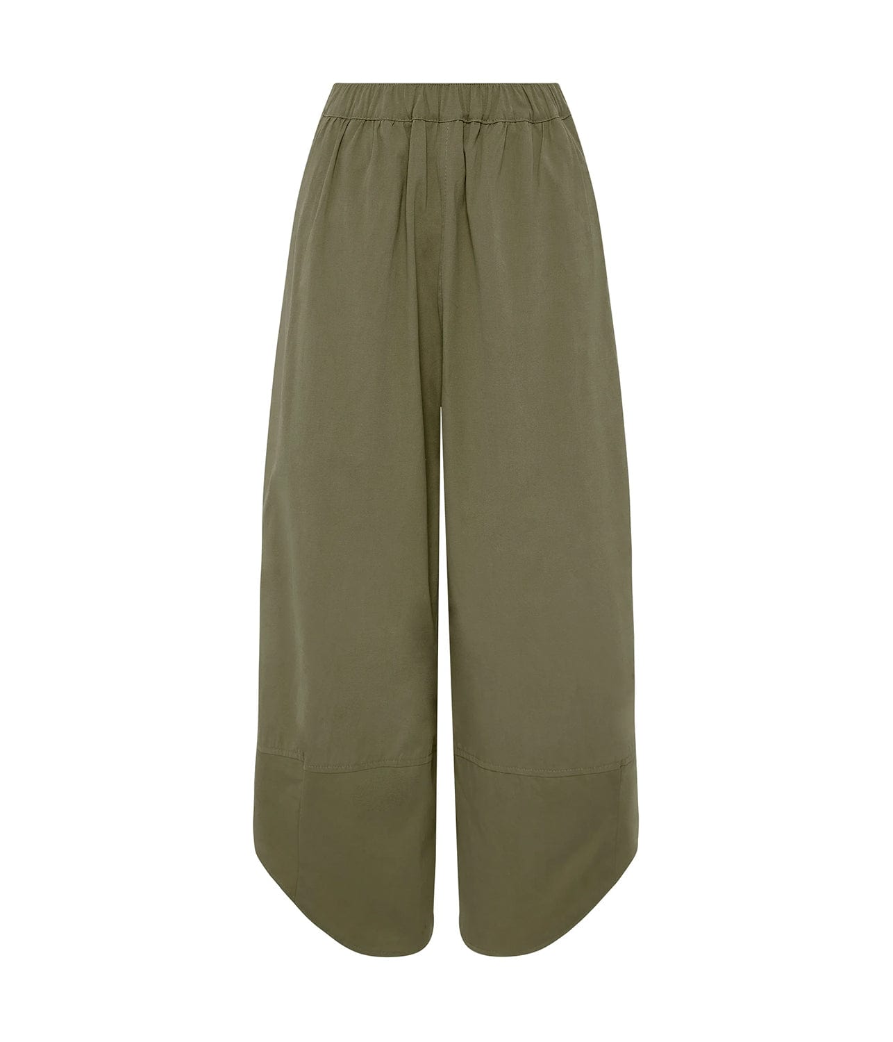 CANVAS SPLIT HEM PANT- KHAKI