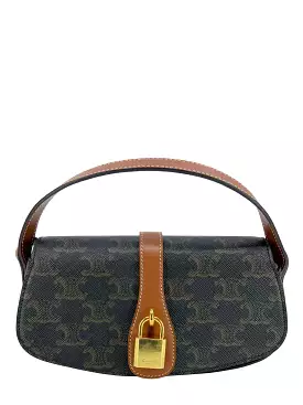 CELINE Triomphe Tabou Clutch on a Strap Bag