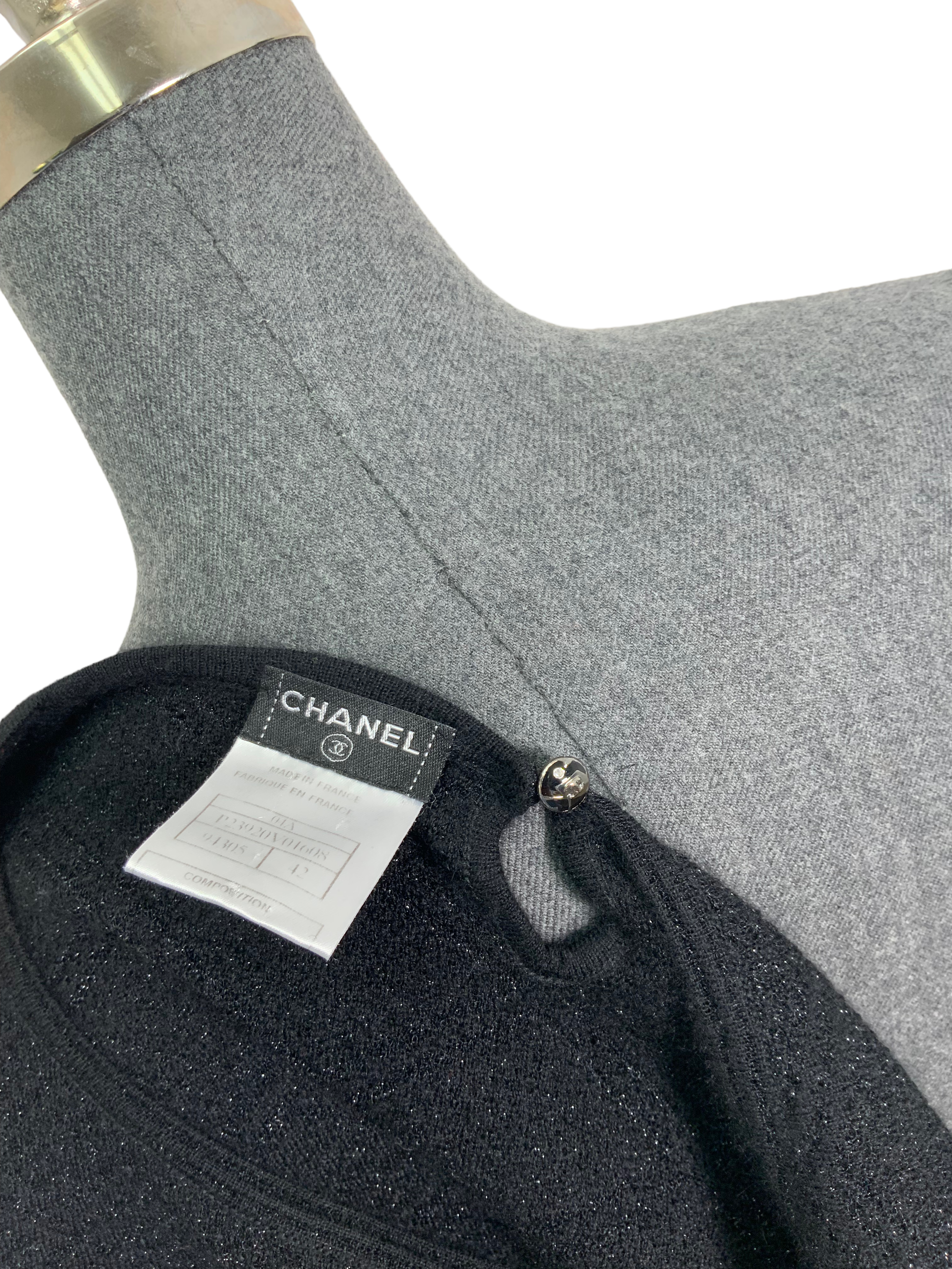 Chanel 04A Glitter Cashmere Sweater Size L