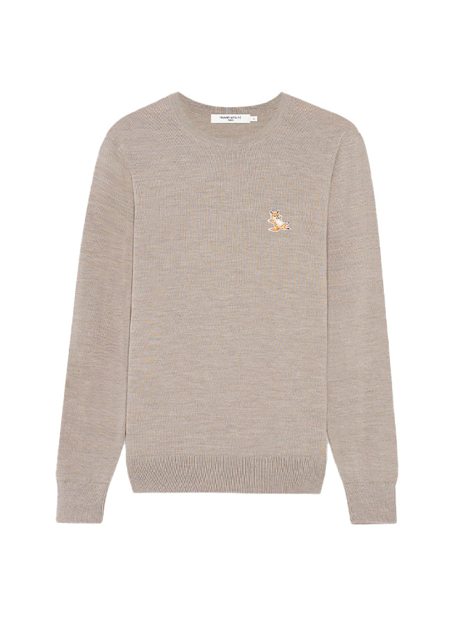 Chillax Fox Patch Classic R-Neck Jumper KM00501KT1036