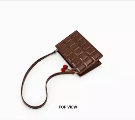 Chocolate cherry crossbody mini bag