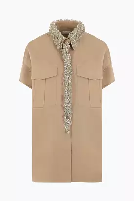 Ciaras gabardine oversize shirt