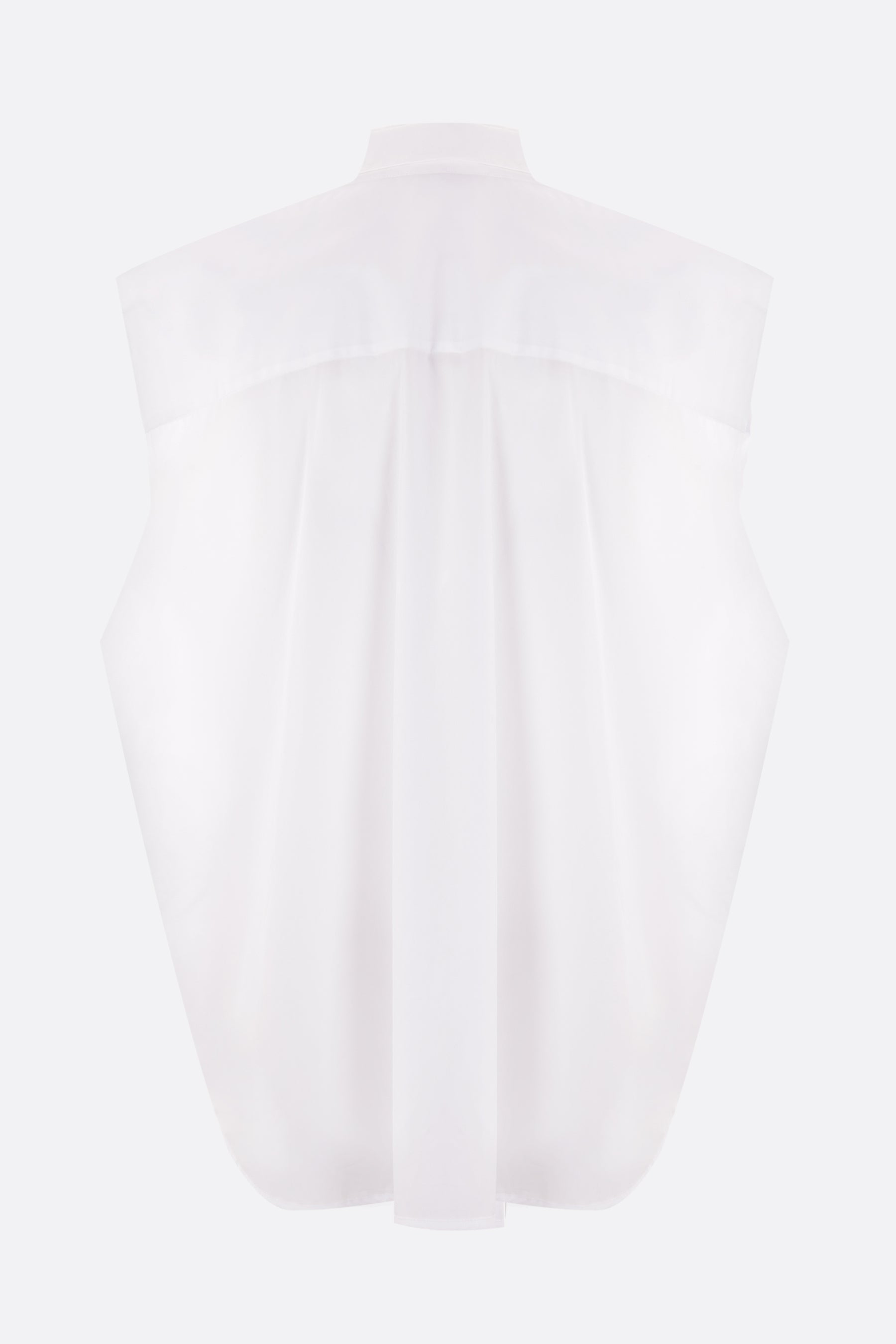 Clover sleeveless oversized shirt in poplin