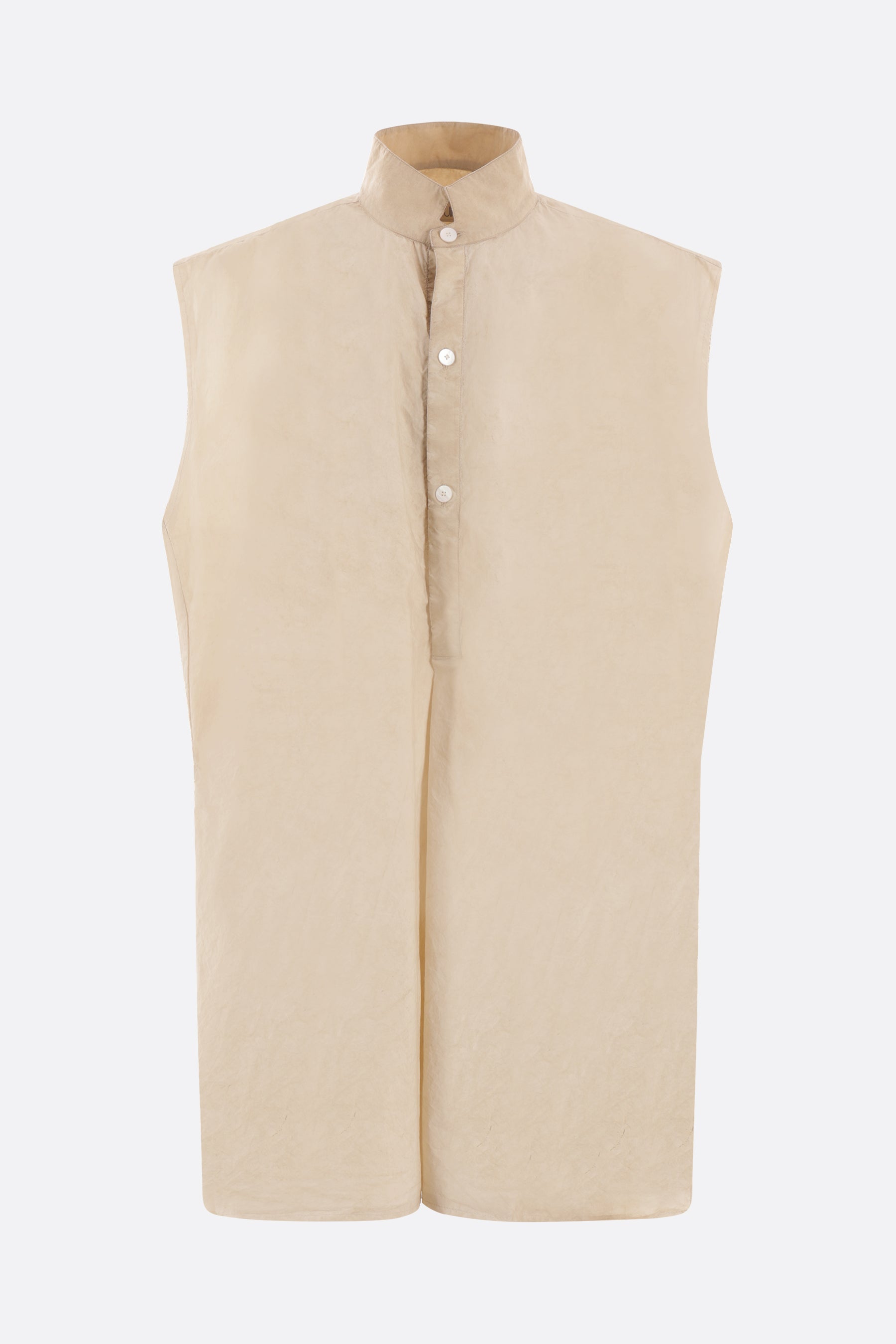 cotton oversized sleeveless shirt