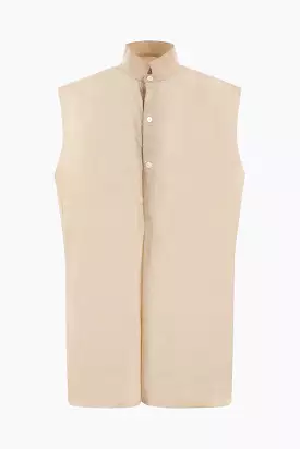 cotton oversized sleeveless shirt