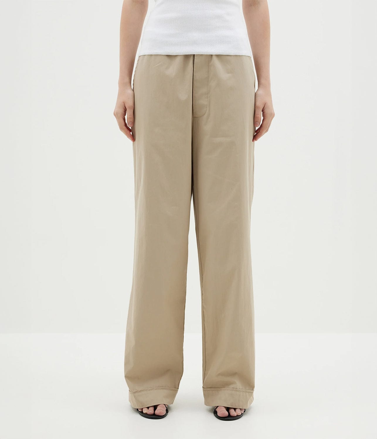 COTTON SUMMER PANT- TAN