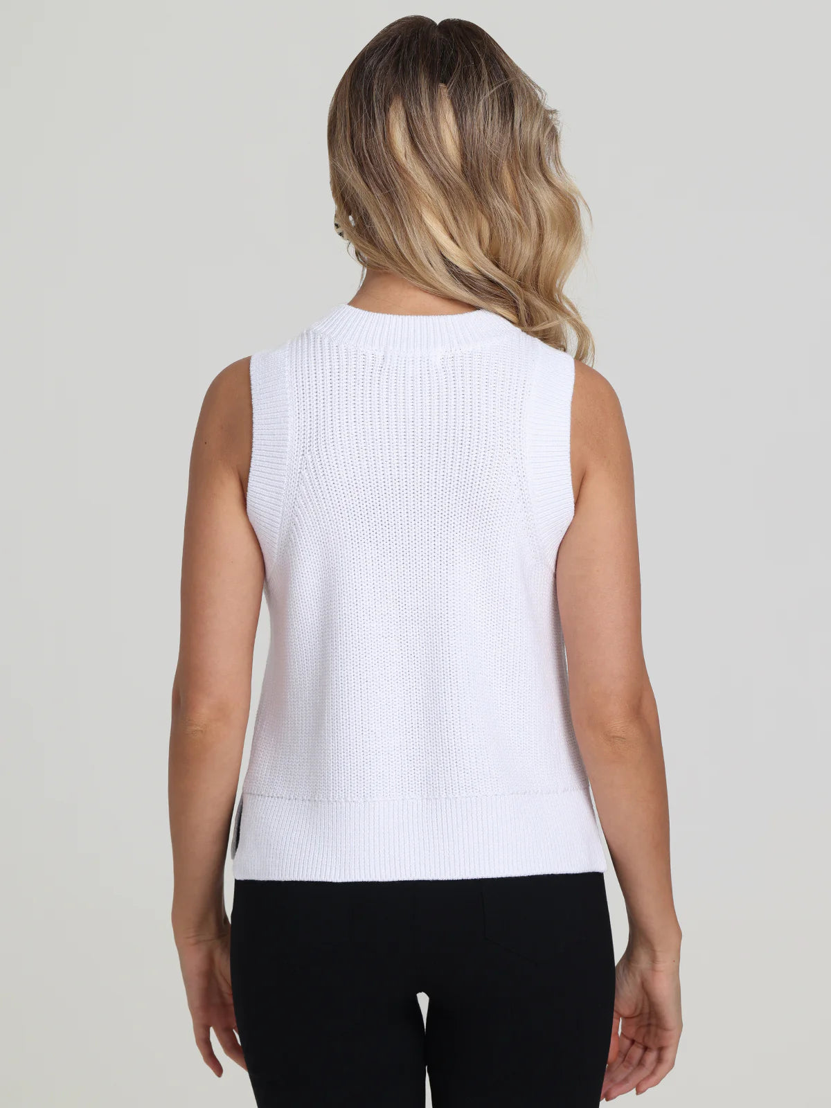 Demi High Neck Crew Sweater Tank