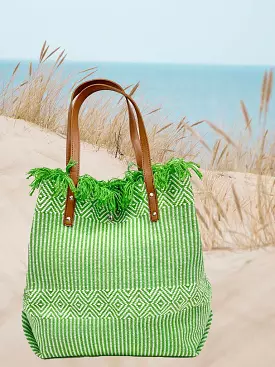 Envy Woven Tote Bag - Clover