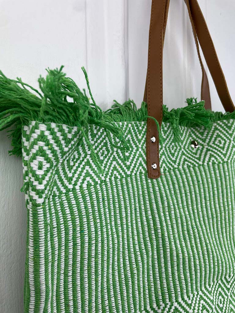 Envy Woven Tote Bag - Clover