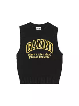 Graphic O-Neck Vest K2091