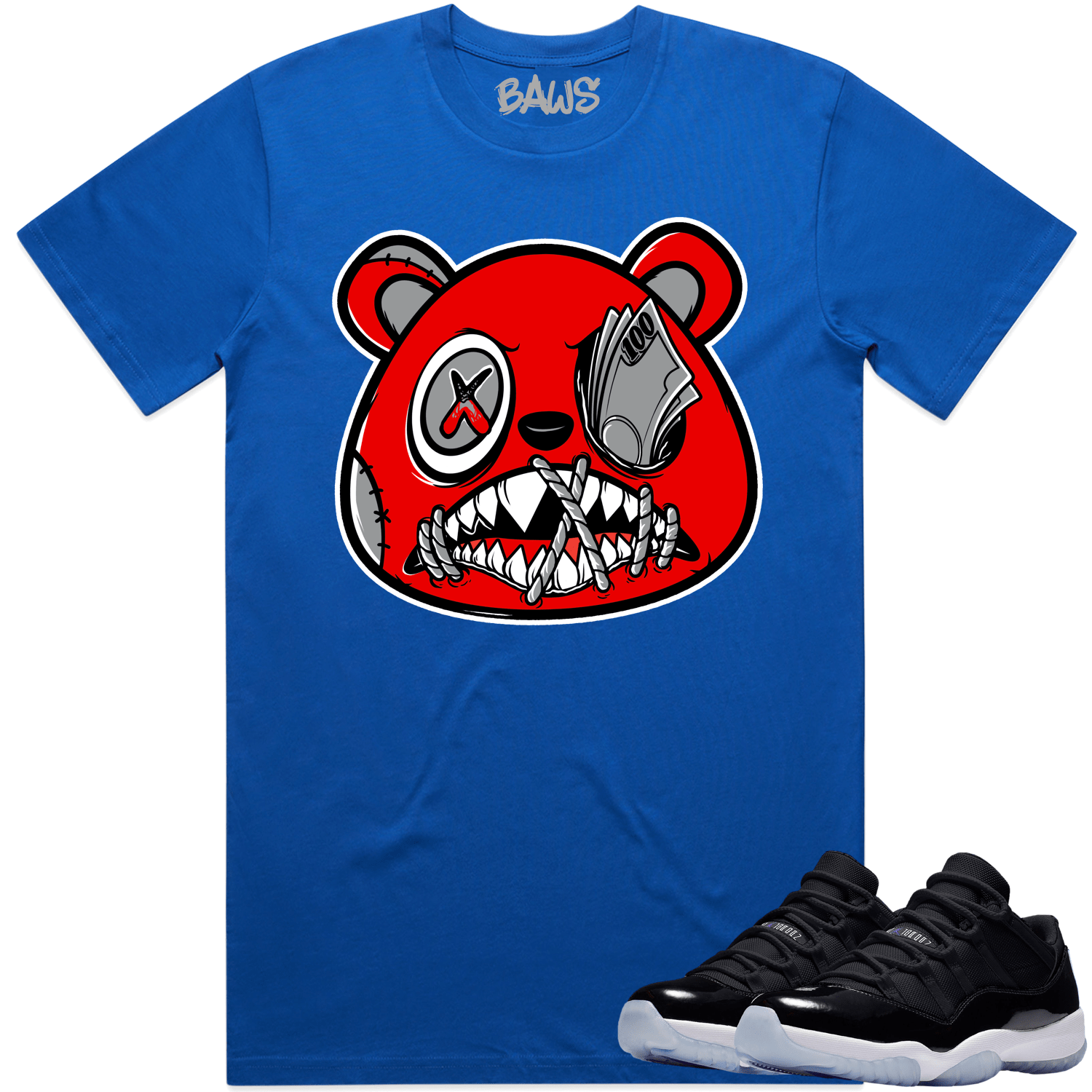 Jordan 11 Low Space Jam 11s Shirt to Match - ANGRY MONEY TALKS BAWS