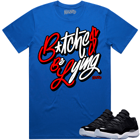 Jordan 11 Low Space Jam 11s Shirt to Match - RED BBL