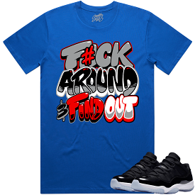 Jordan 11 Low Space Jam 11s Shirt to Match - RED F#CK