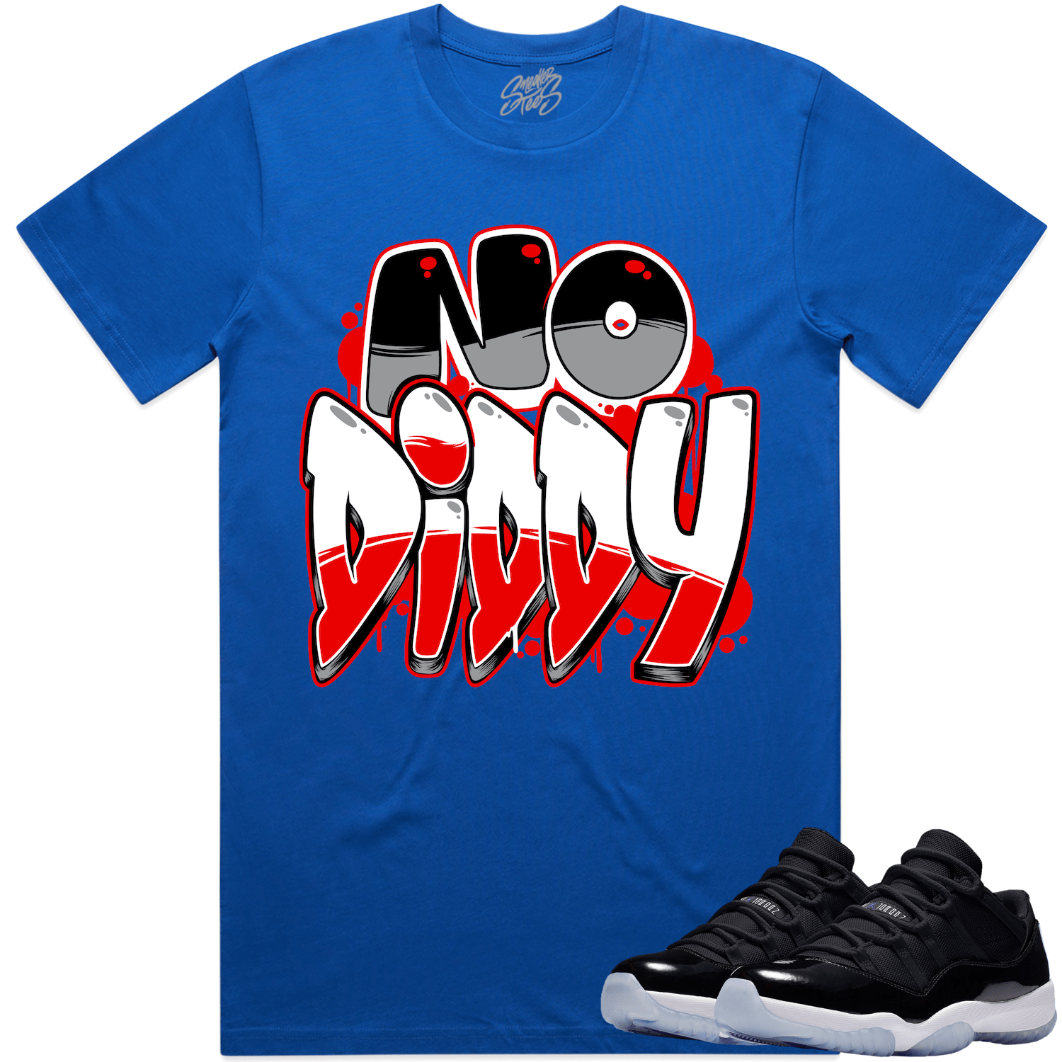 Jordan 11 Low Space Jam 11s Shirt to Match - RED NODIDDY