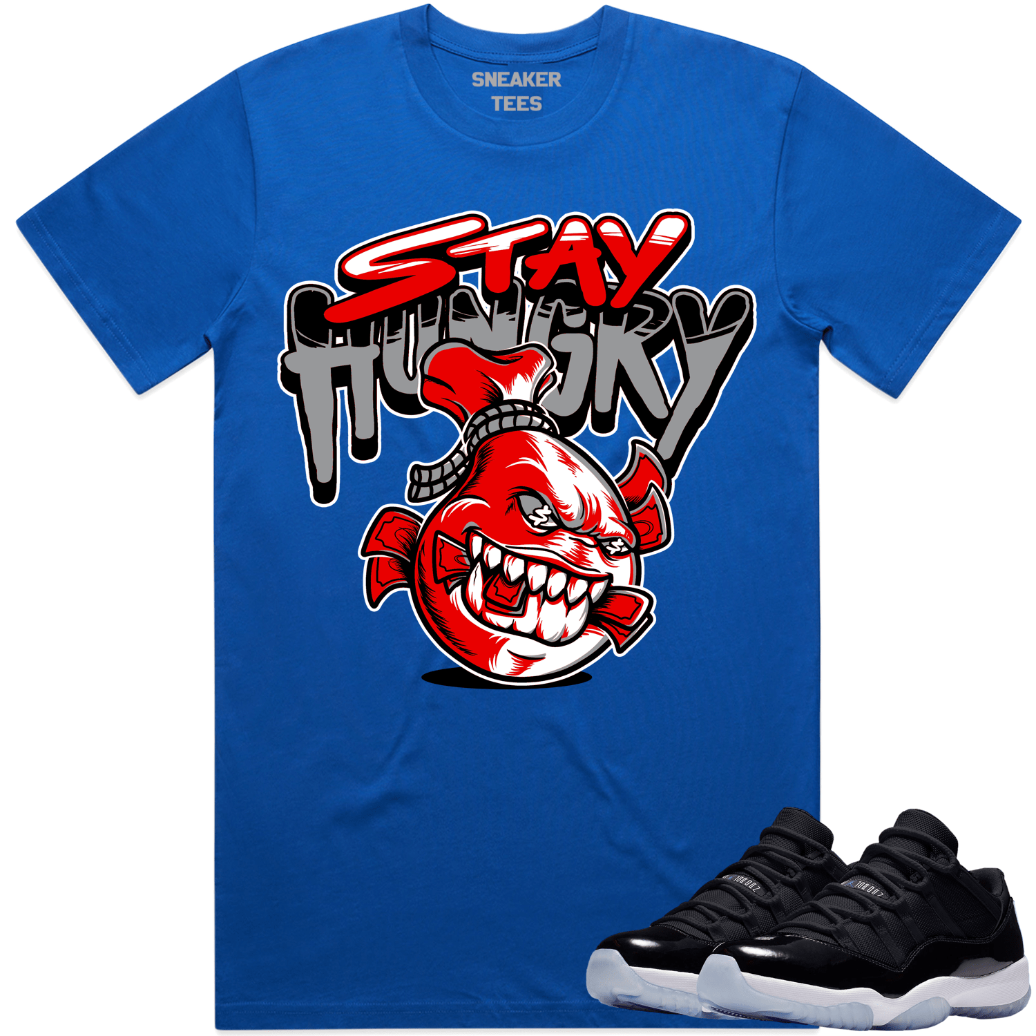 Jordan 11 Low Space Jam 11s Shirt to Match - RED STAY HUNGRY