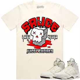 Jordan Retro 5 Sail 5s Shirt to Match - RED SAUCE