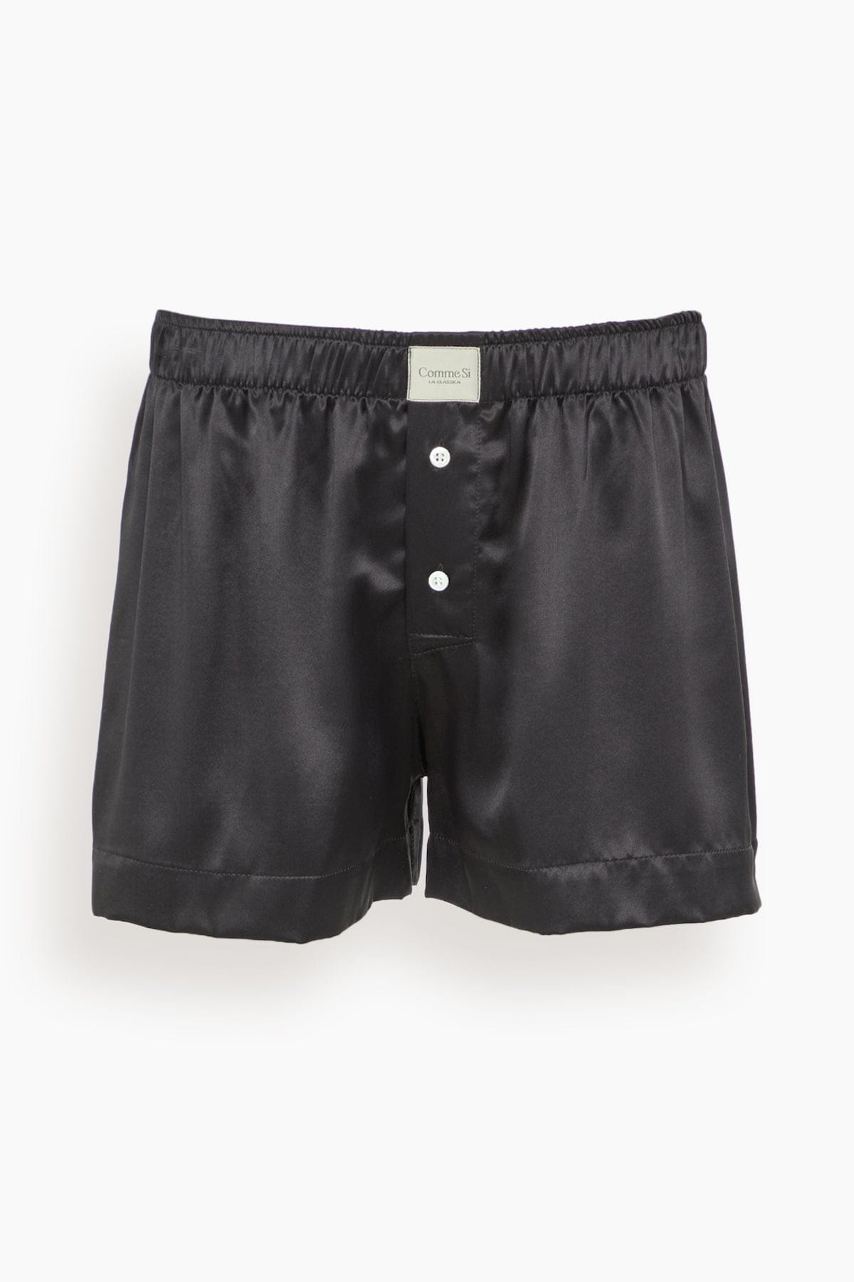 La Boxer Classica Silk Boxer in Black