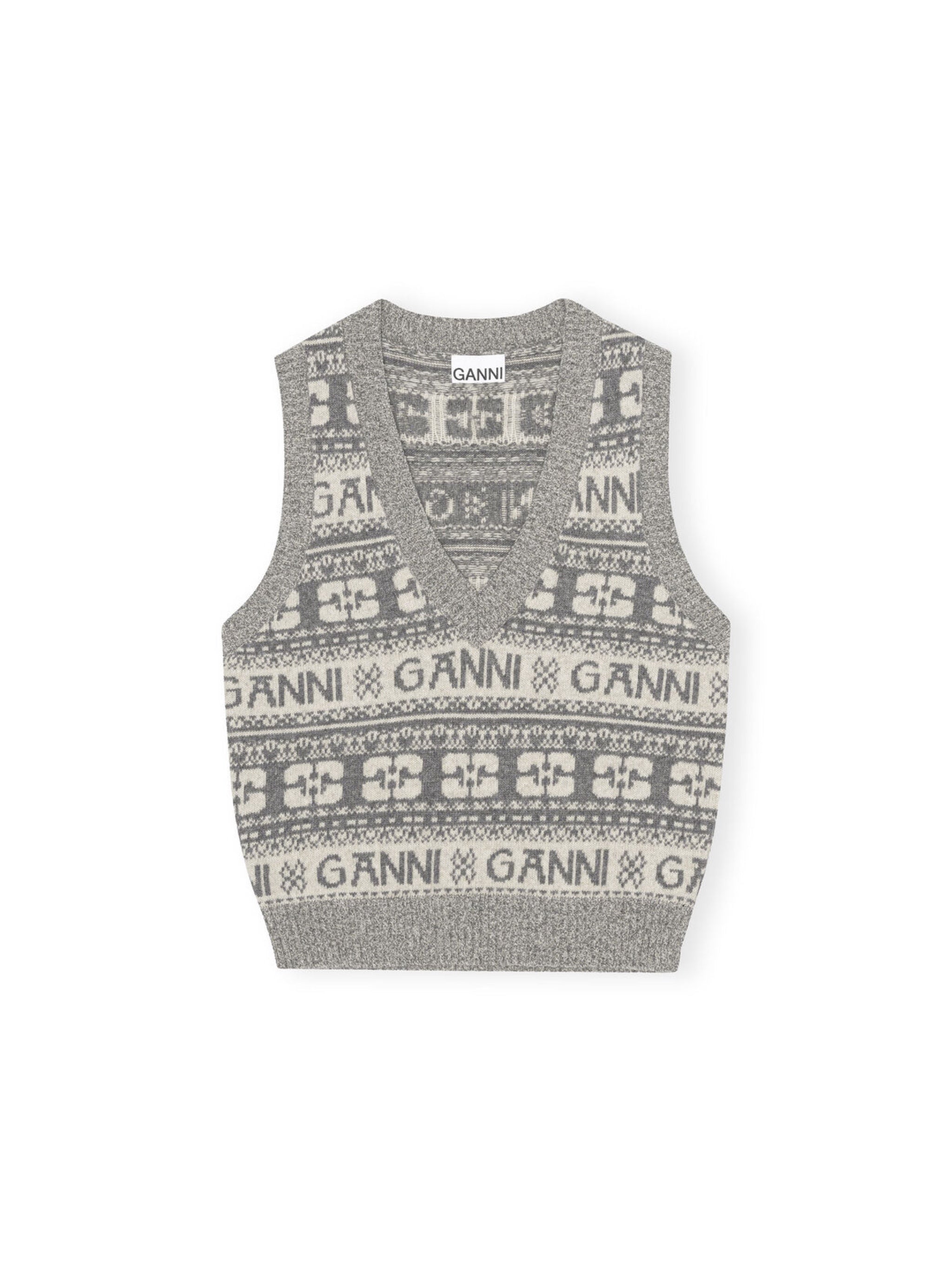 Logo Wool Mix Vest K2036